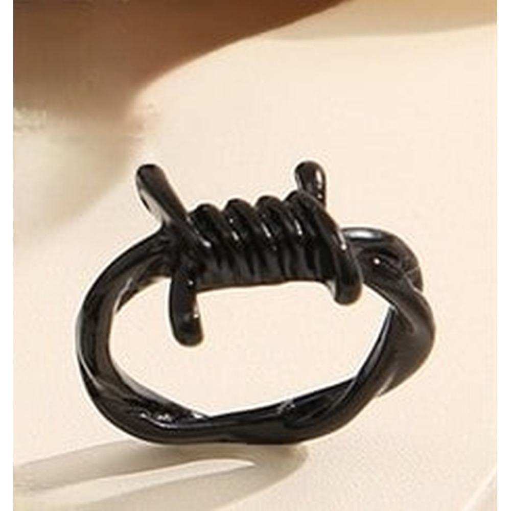 Zac's Alter Ego - Barbed Wire Ring - Black